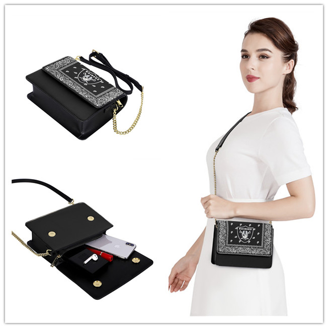 Las Vegas Raiders PU Leather Crossbody Bags 001
